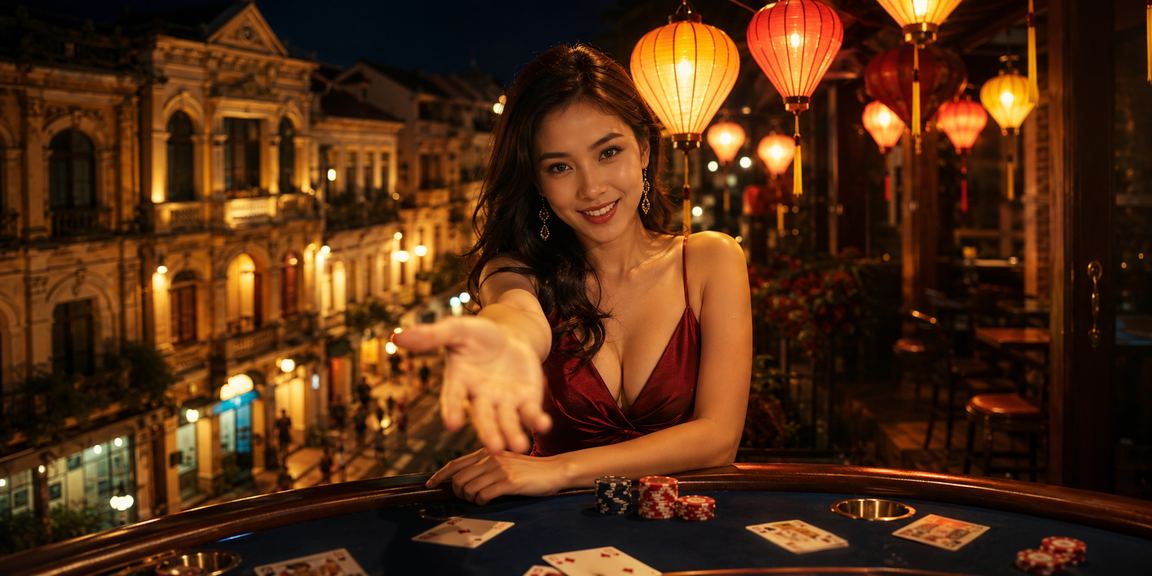 Người chơi tại Hà Nội trải nghiệm bàn baccarat live casino trực tuyến vào buổi tối