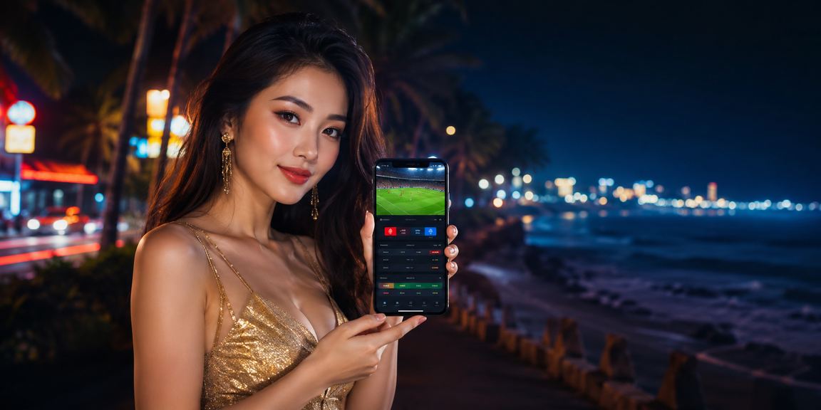 Người dùng VIP tại Mũi Né kiểm tra tài khoản thưởng và thanh toán trên bãi biển